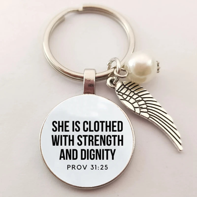 she is clothed with strength and dignity