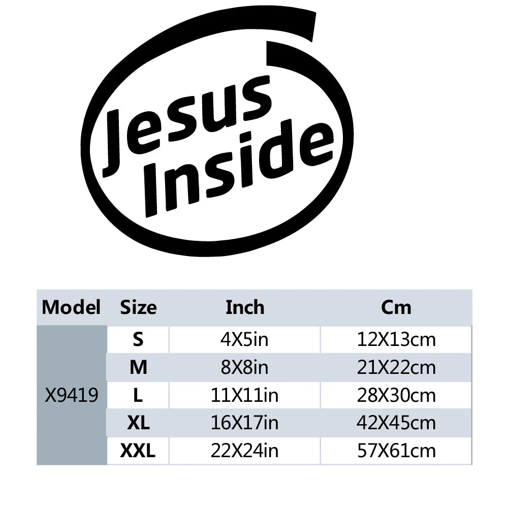 jesus inside autocollant chretien