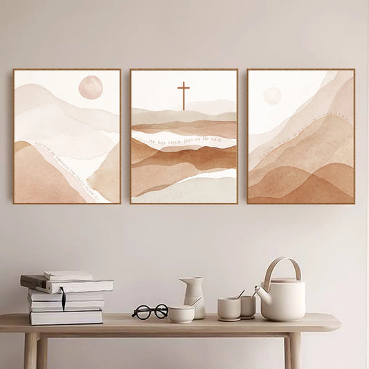 Décoration murale moderne - La foi peut déplacer des montagnes | FaithCanMoveMountainsCanvas™