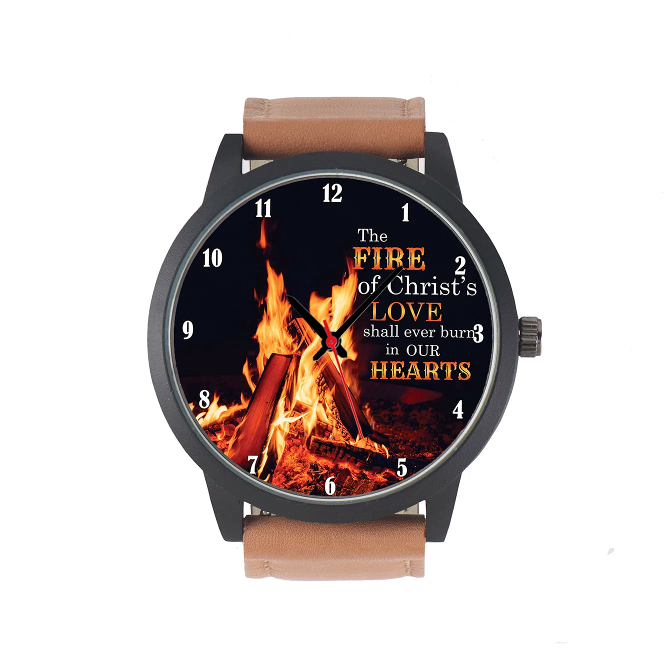 montre feu amour christ brule dans nos coeurs