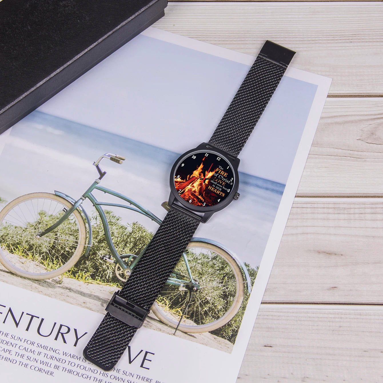 montre feu amour christ brule dans nos coeurs